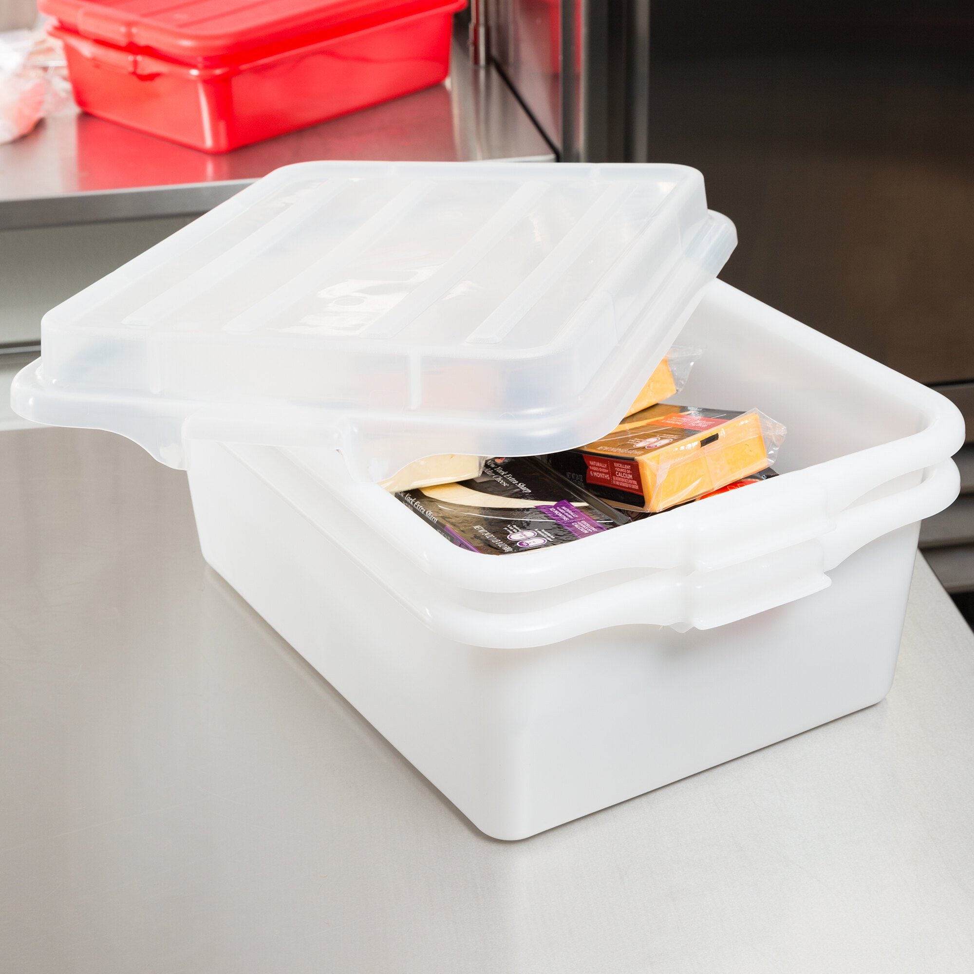 Vollrath 1535C05 Food Storage Drain Box Set with SnapOn Lid Traex