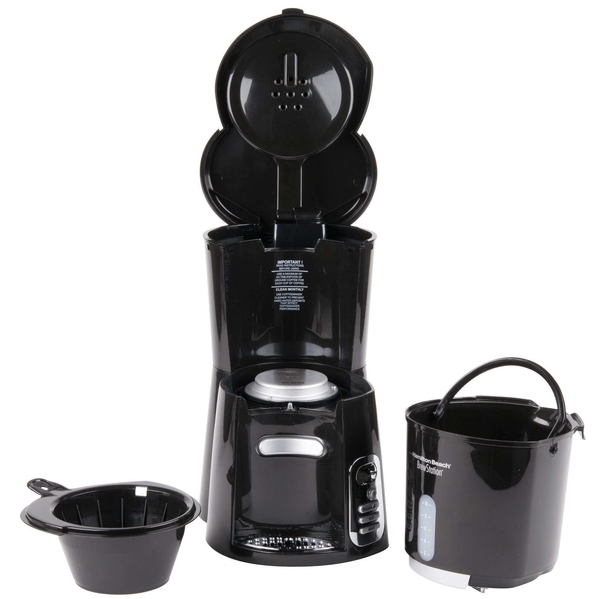 Hamilton Beach 47380 BrewStation Black Single Serving 10 Cup Coffee
