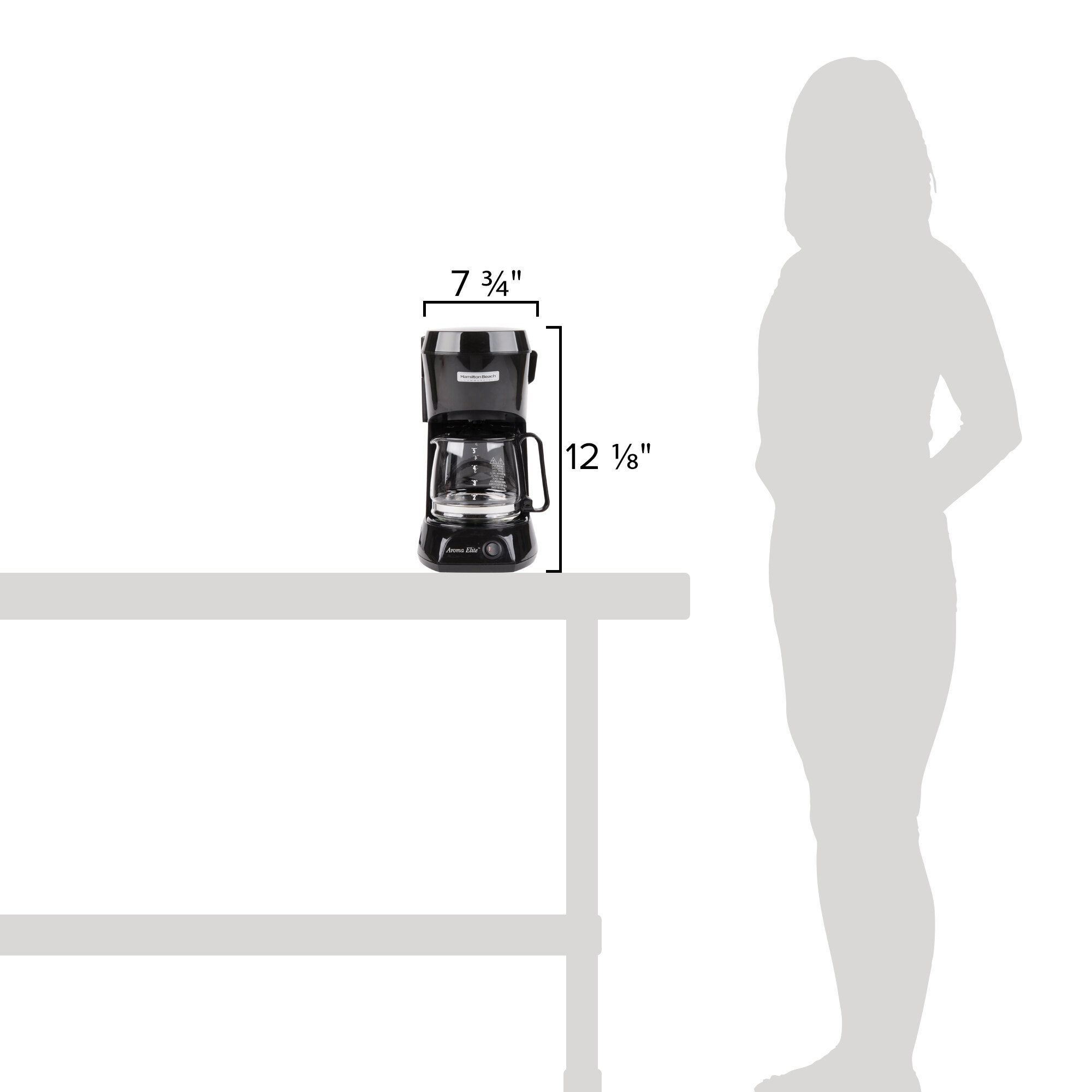 Hamilton Beach HDC500C 4 Cup Coffee Maker with Auto Shut Off and Glass