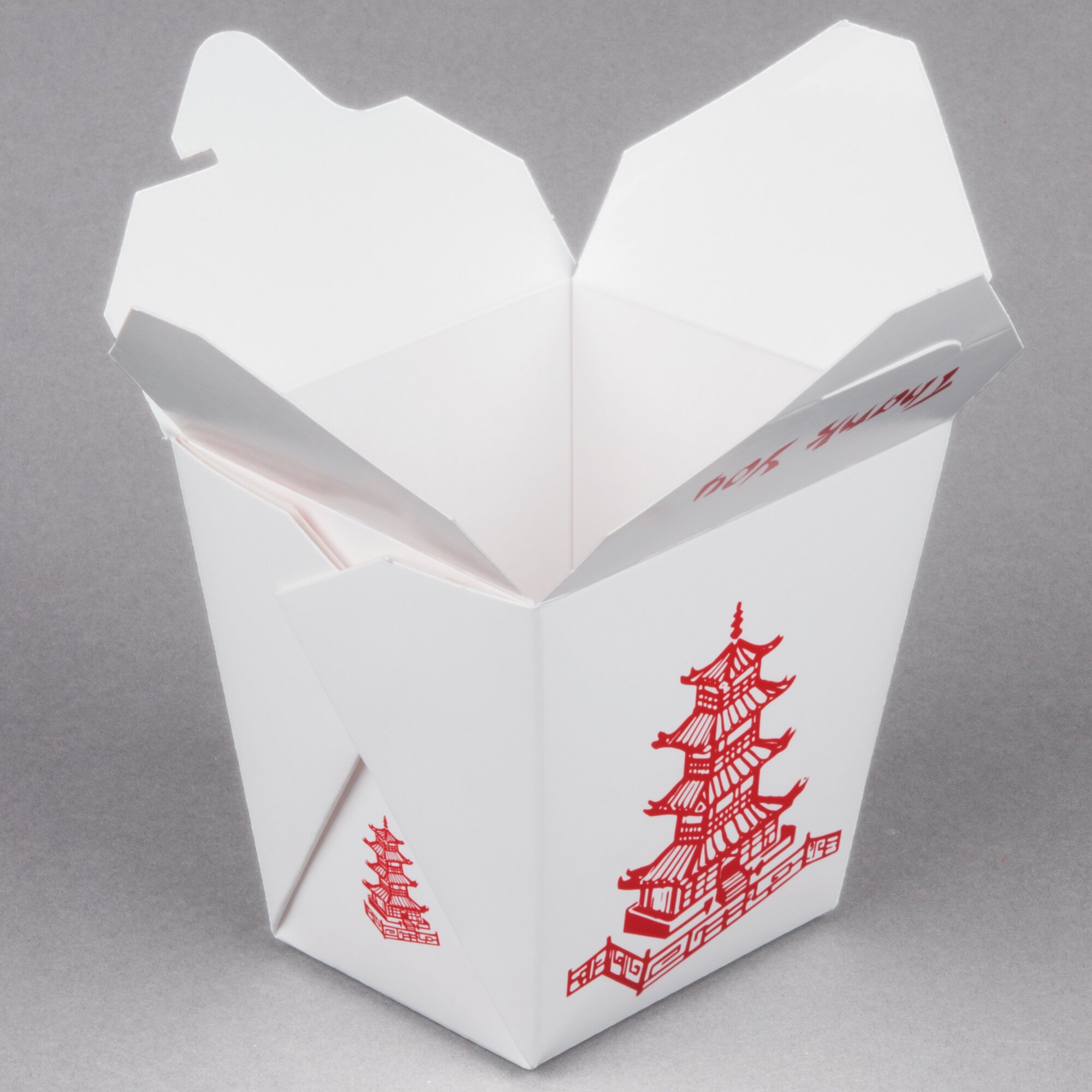 Fold-Pak 32MWPAGODM 32 oz. Pagoda Chinese / Asian Microwavable Paper ...