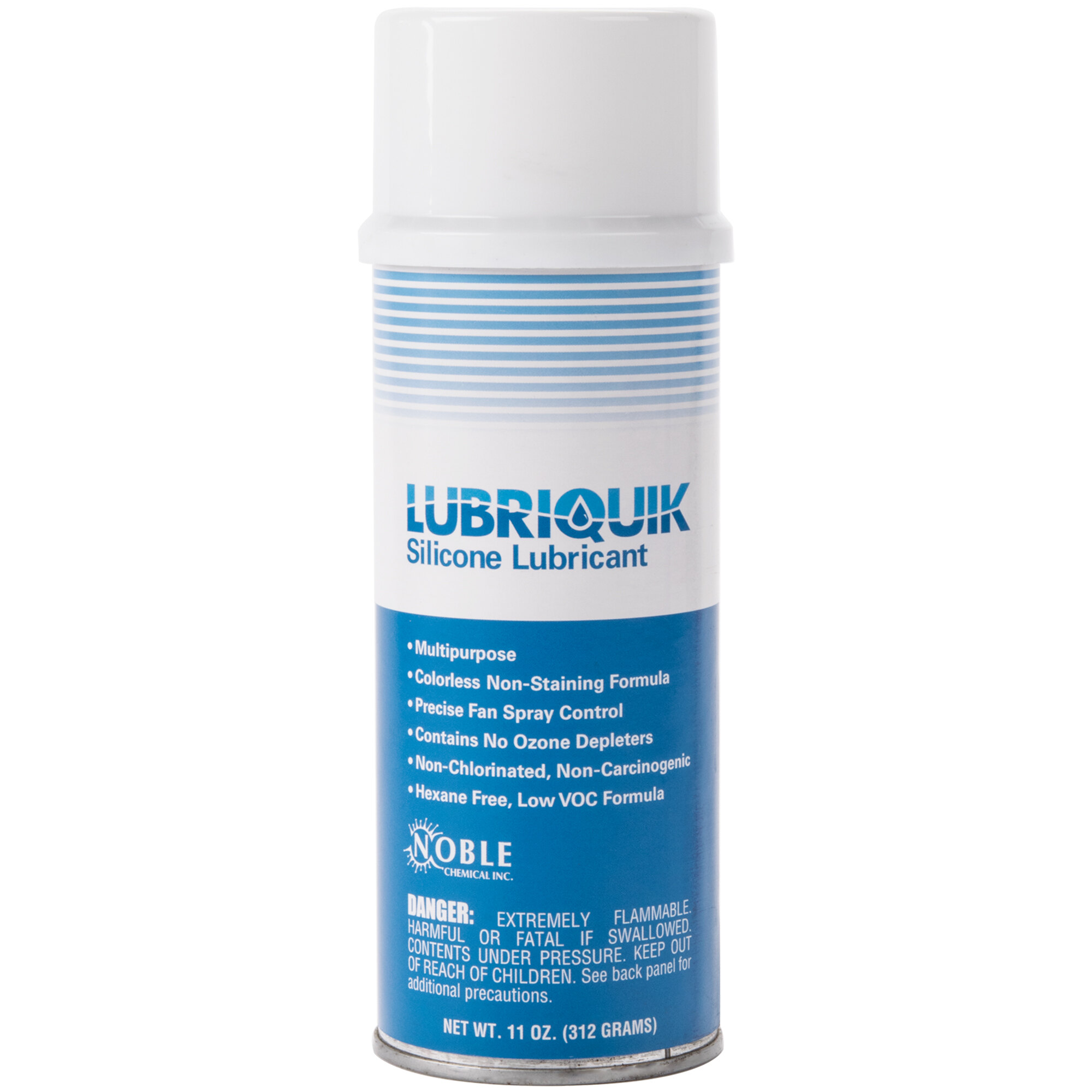 Noble Chemical Lubriquik 11 oz. Food Grade Aerosol SiDry Silicone Lubricant (AMR A329) 12/Case