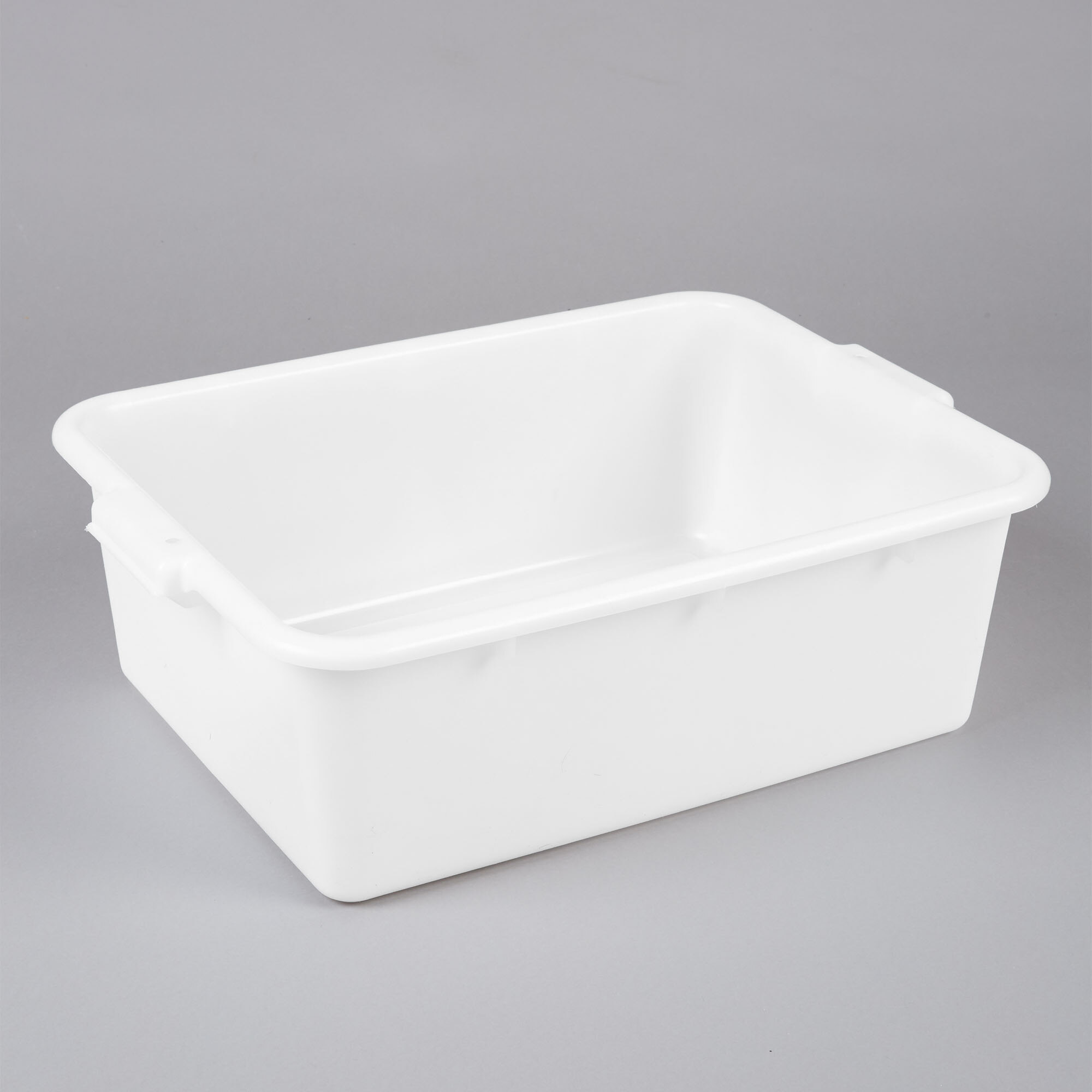 Choice 20" x 15" x 7" White Polypropylene Bus Tub / Food Storage Box