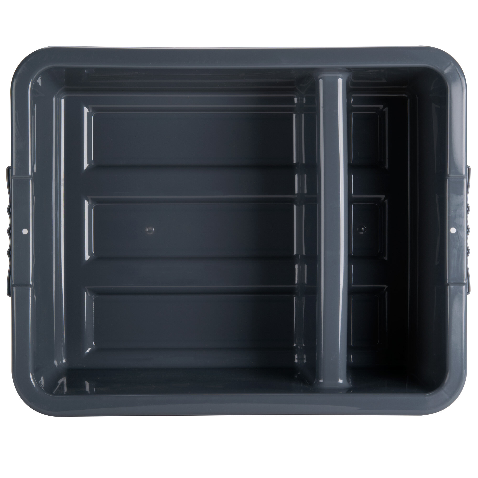 Tablecraft 1547G 21" x 17" x 7" Gray Heavy Duty Polyethylene Plastic