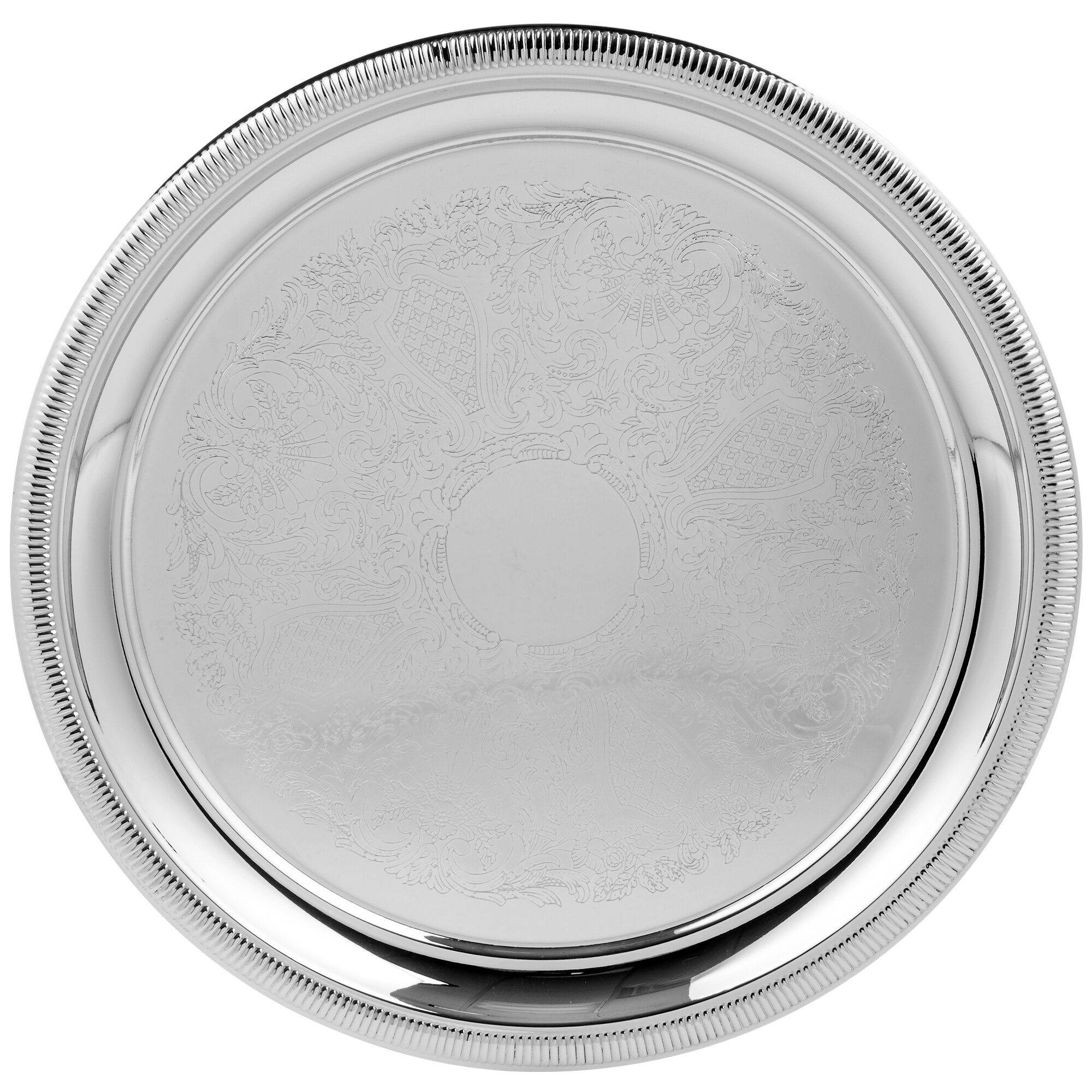 Vollrath 82100 Elegant Reflections 12 3/8" Stainless Steel Round