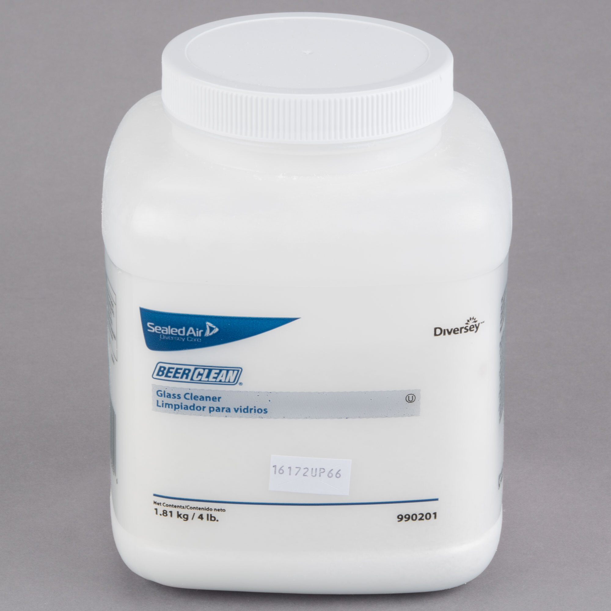 Diversey 990201 4 lb. / 64 oz. Beer Clean Bar Glass Cleaner Regular