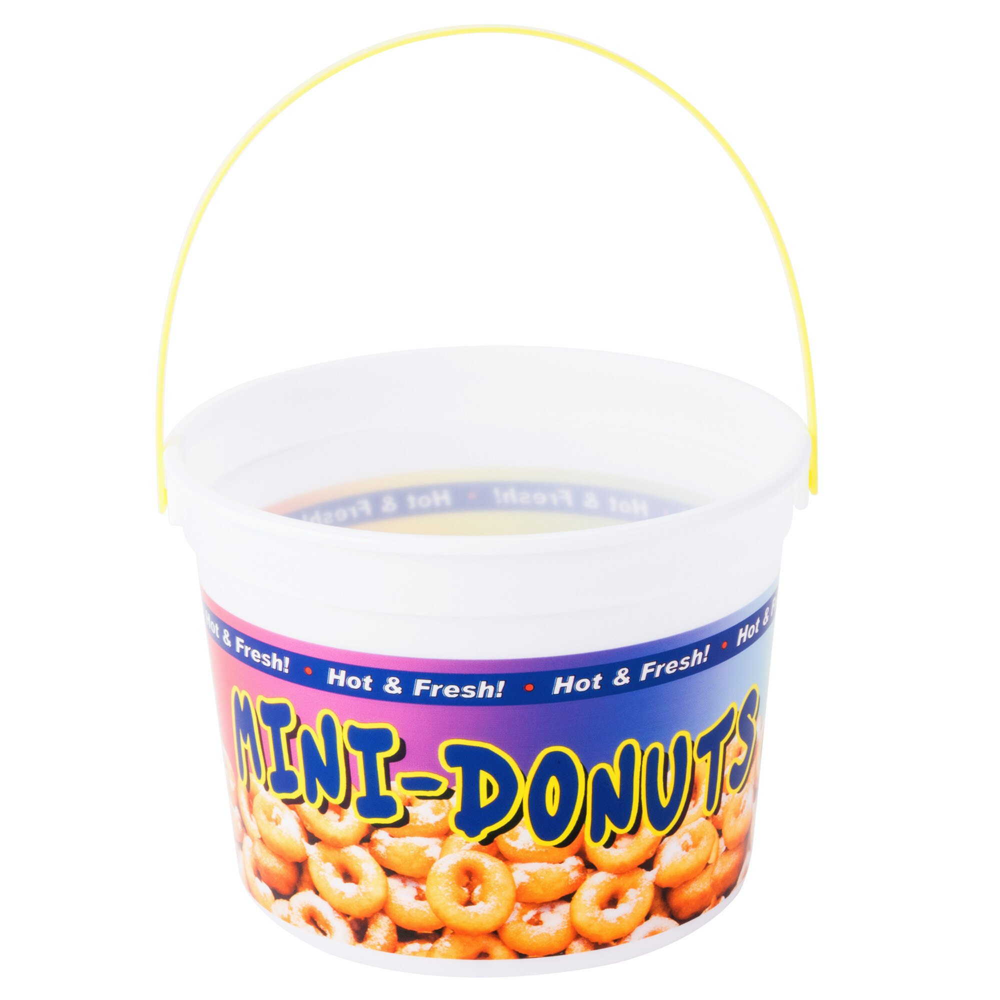 48 oz. Plastic Mini Donut Bucket with Handle 160/Case