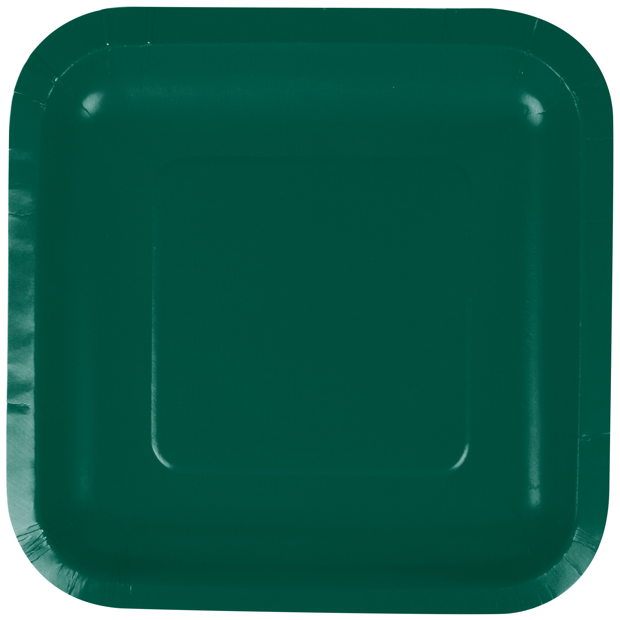 Creative Converting 453262 7" Hunter Green Square Paper Plate 180/Case