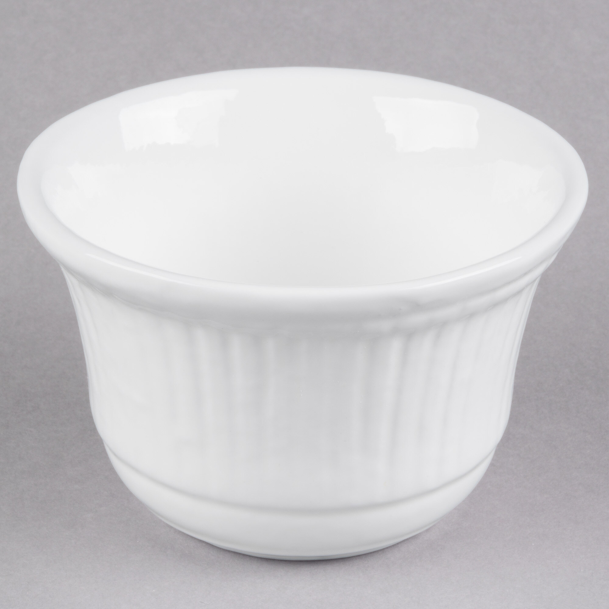 Tablecraft CW1453W 16 oz. White Cast Aluminum Condiment Bowl