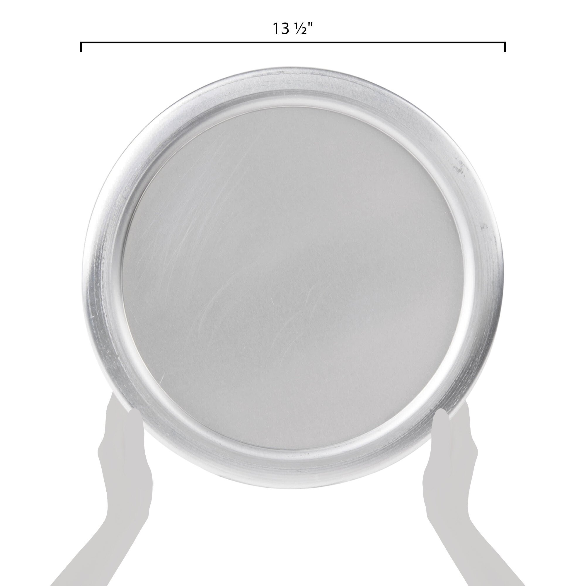 American Metalcraft 7012 13 1/2" x 1/4" Round Standard Weight Aluminum Pizza Pan Separator/Lid