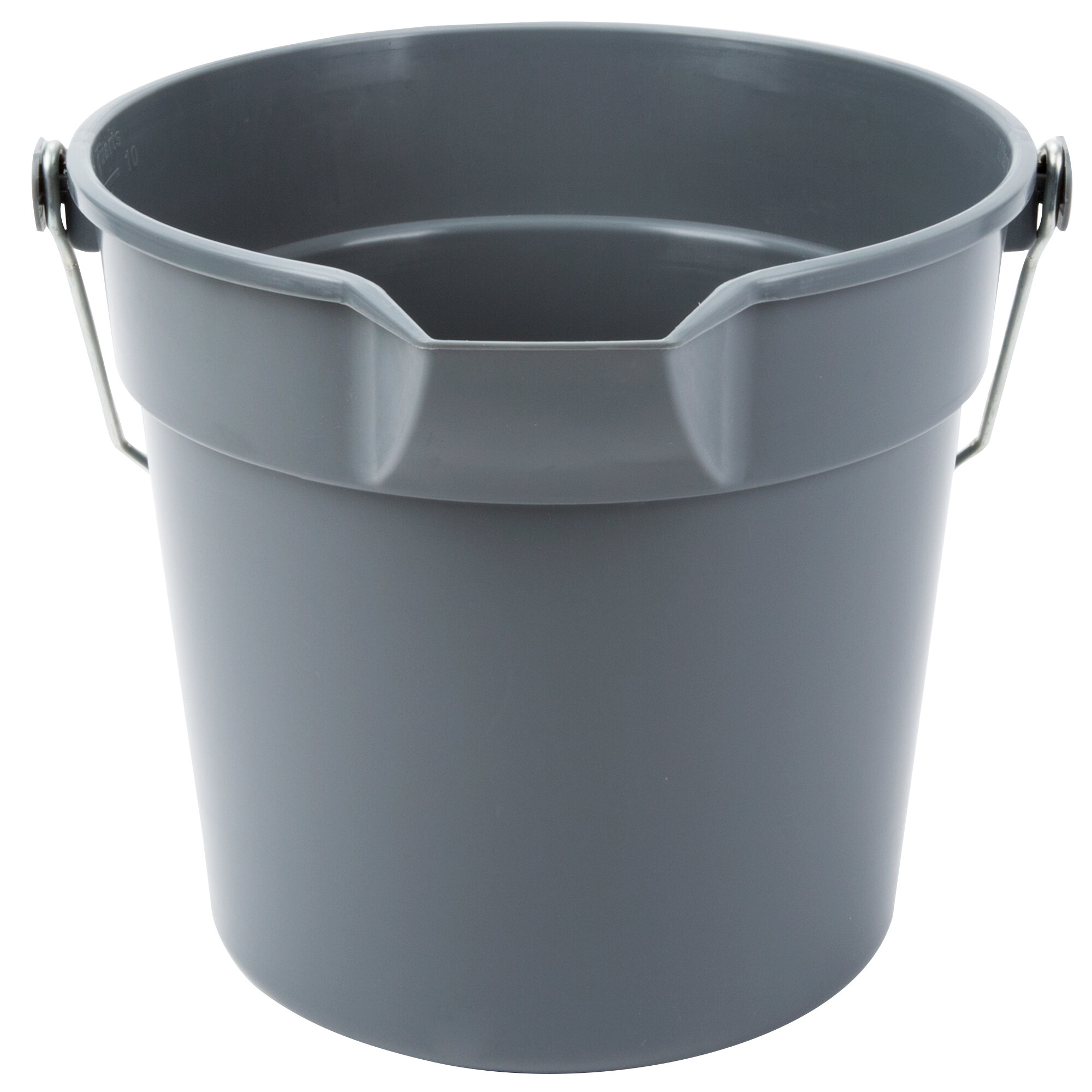 10 Qt. Gray Plastic Utility Bucket