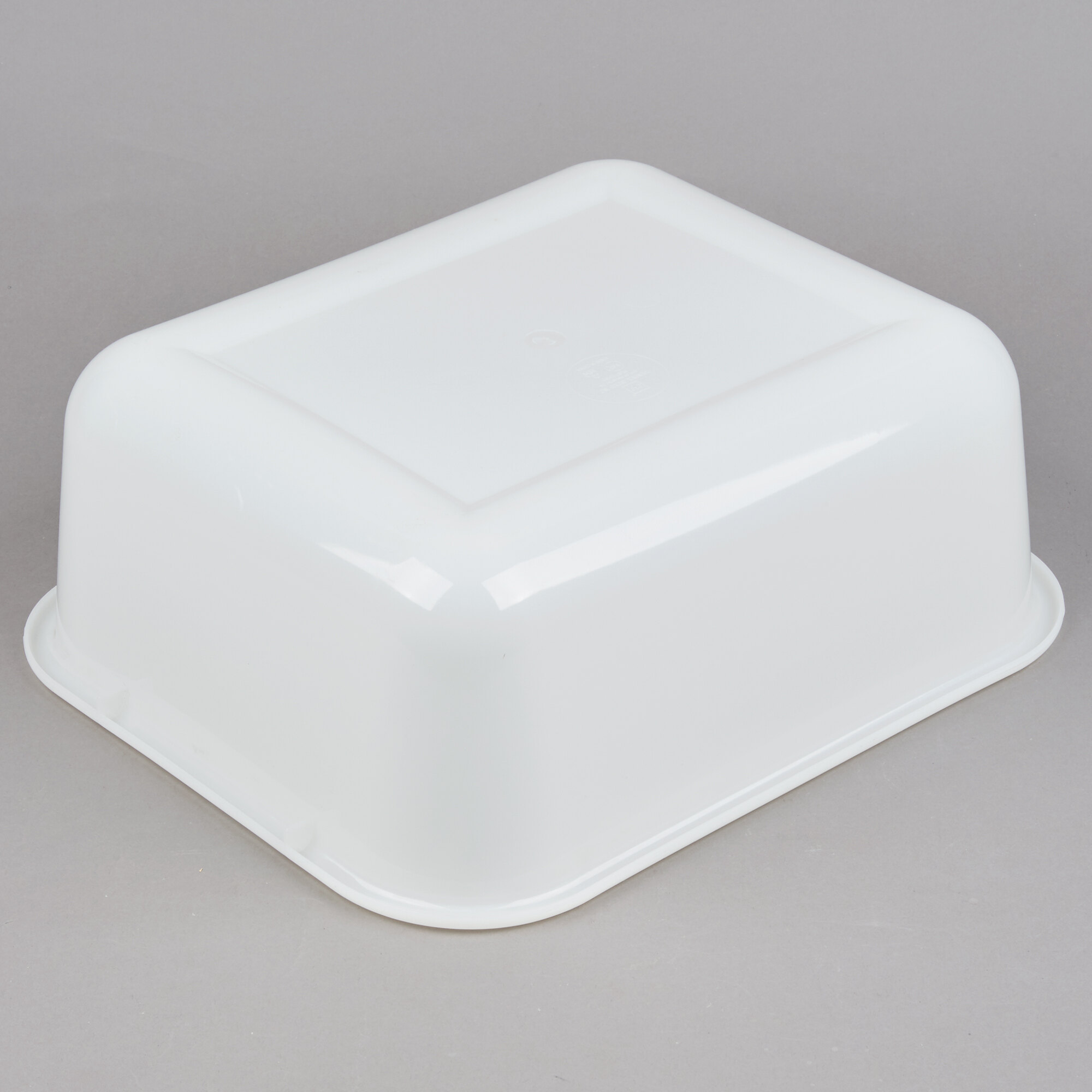 14 1/2" x 12" x 5" Plastic White Storage Box