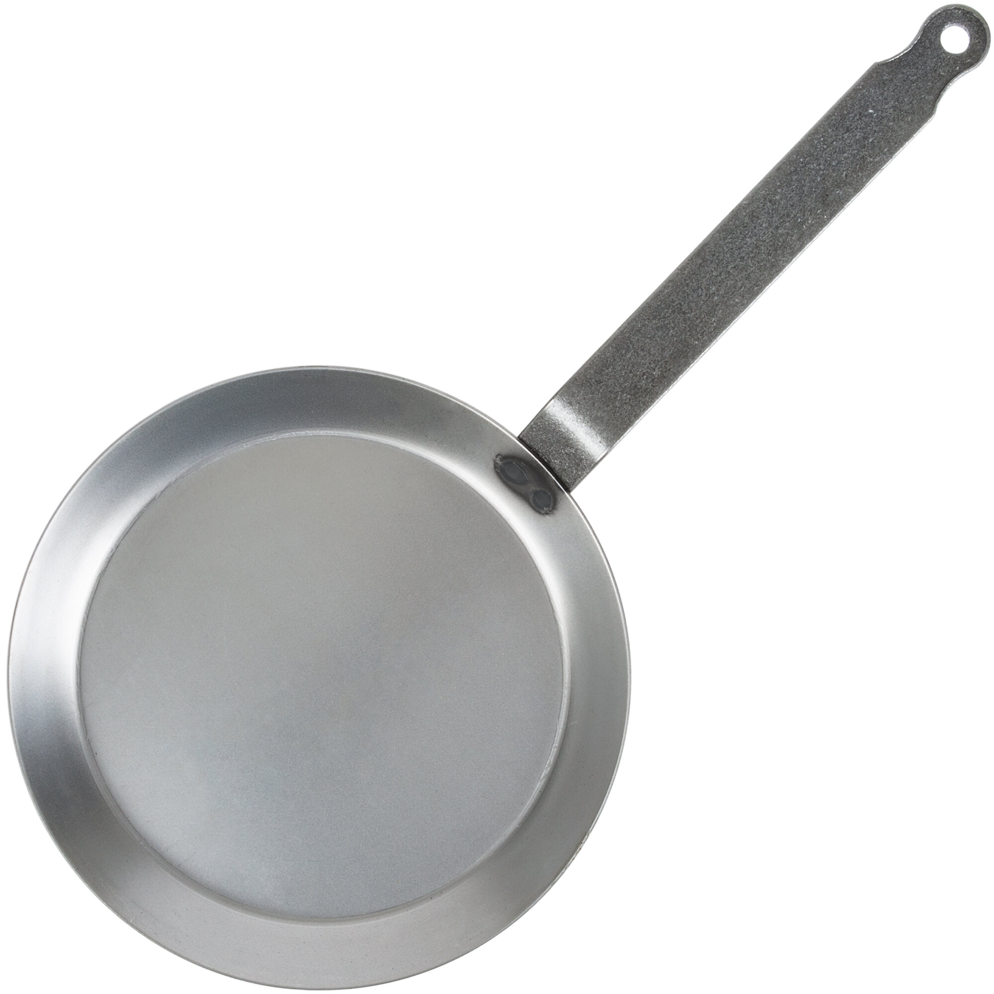 Matfer Bourgeat 062034 9 1/2" Heavy Duty Polished Black Steel Crepe Pan
