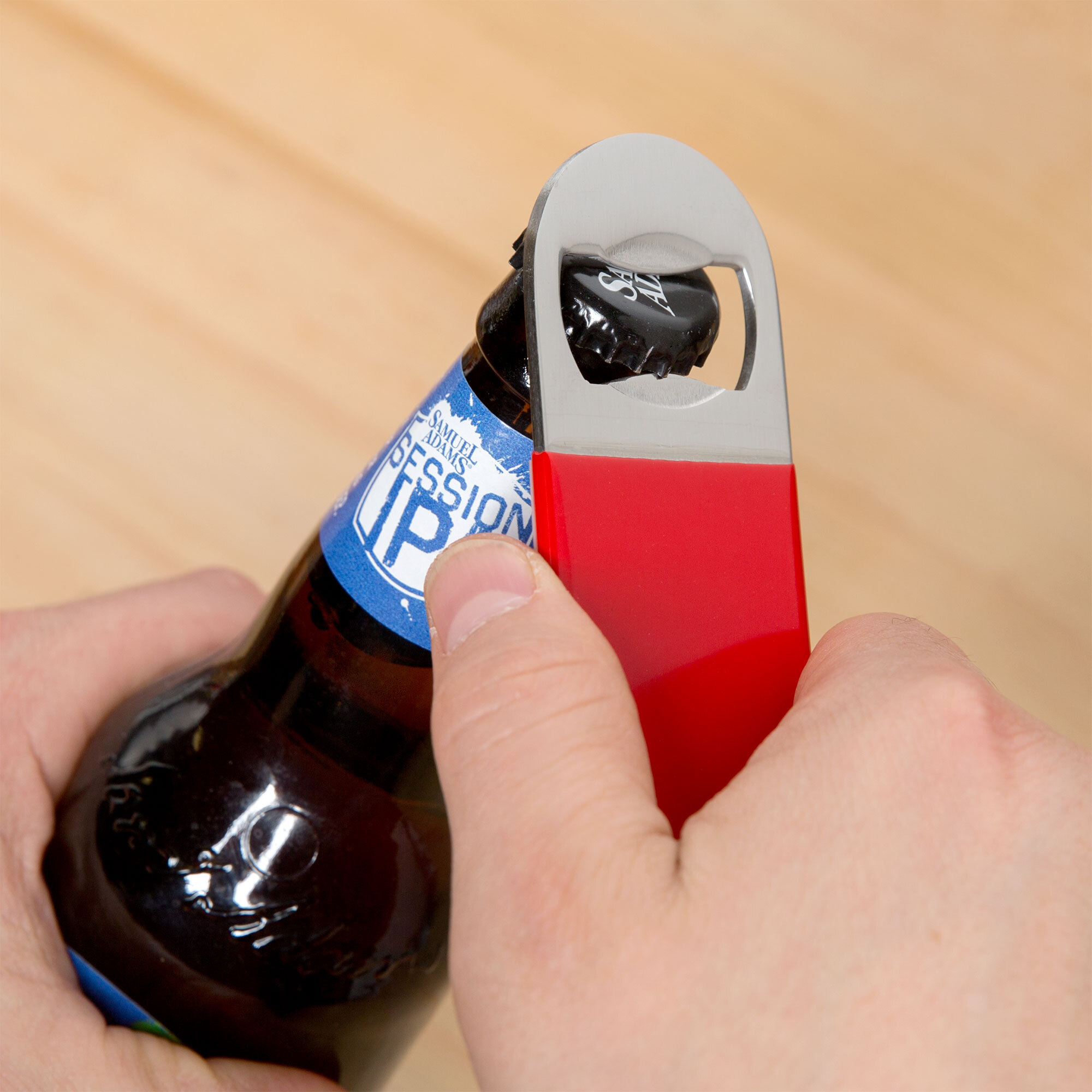 Red Flat Bottle Opener