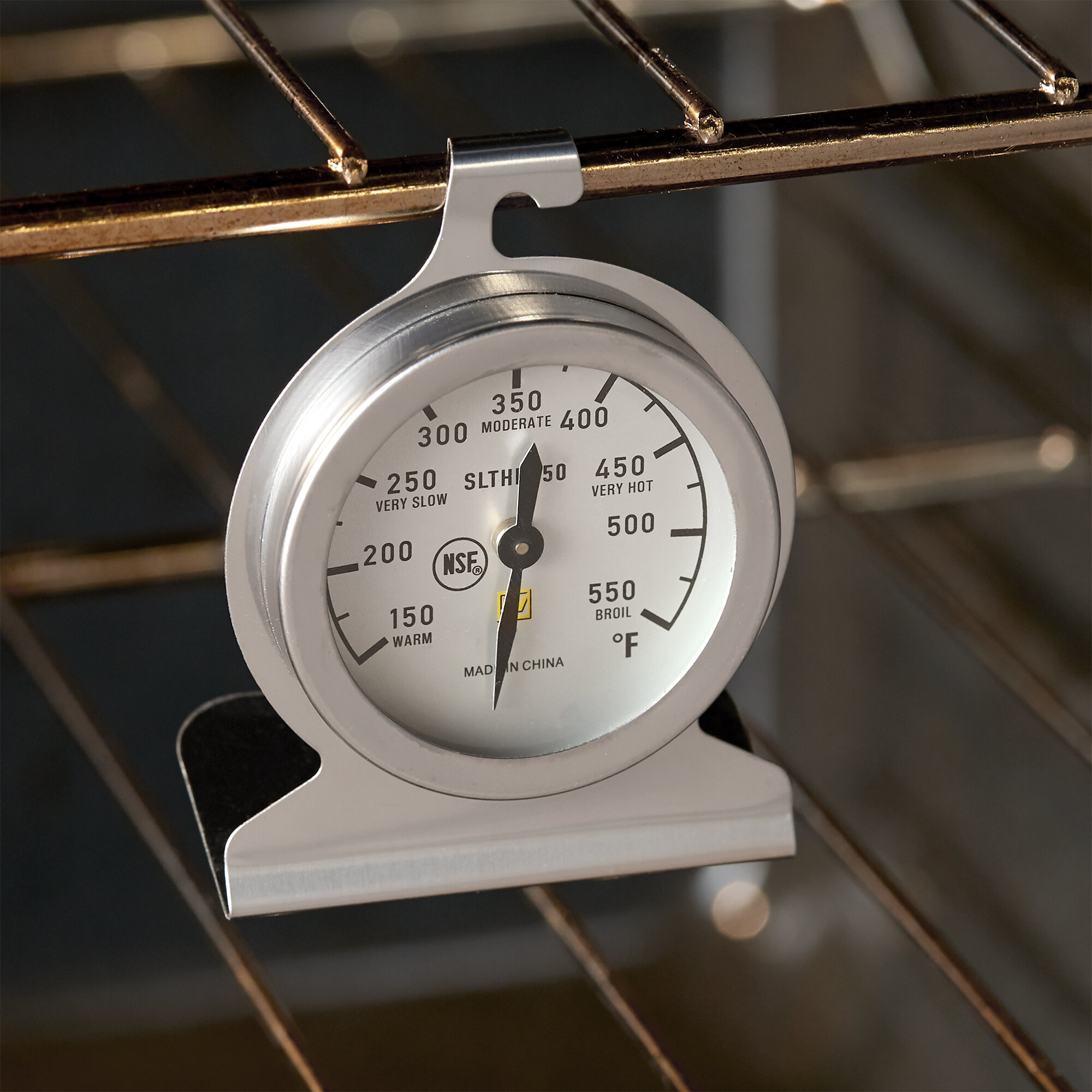 2" Stainless Steel Dial Oven Thermometer NSF