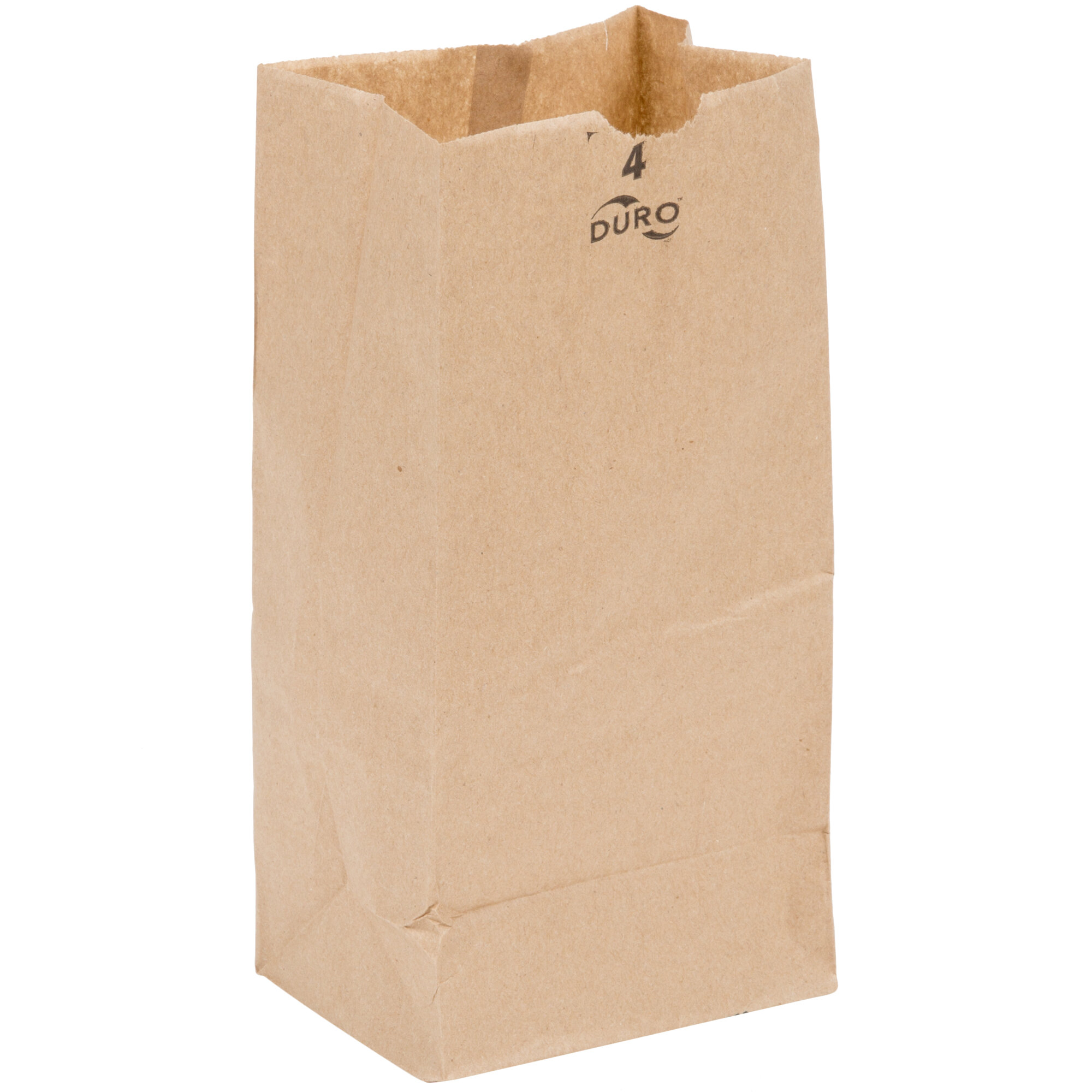 Duro 4 lb. Brown Paper Bag 500/Bundle