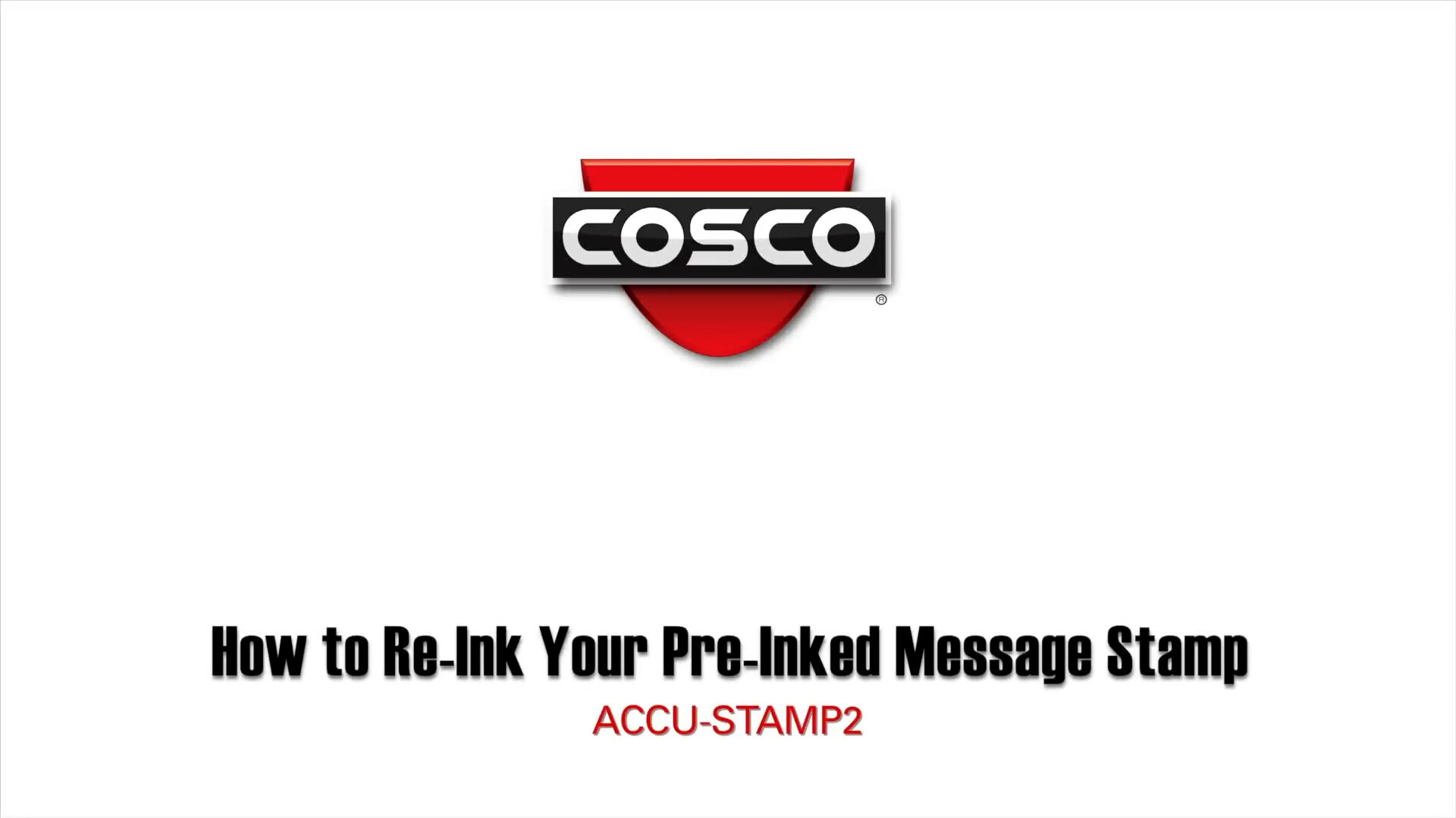 COMPLETED text on Ultimark Pre-inked Message Stamp with Red Ink 