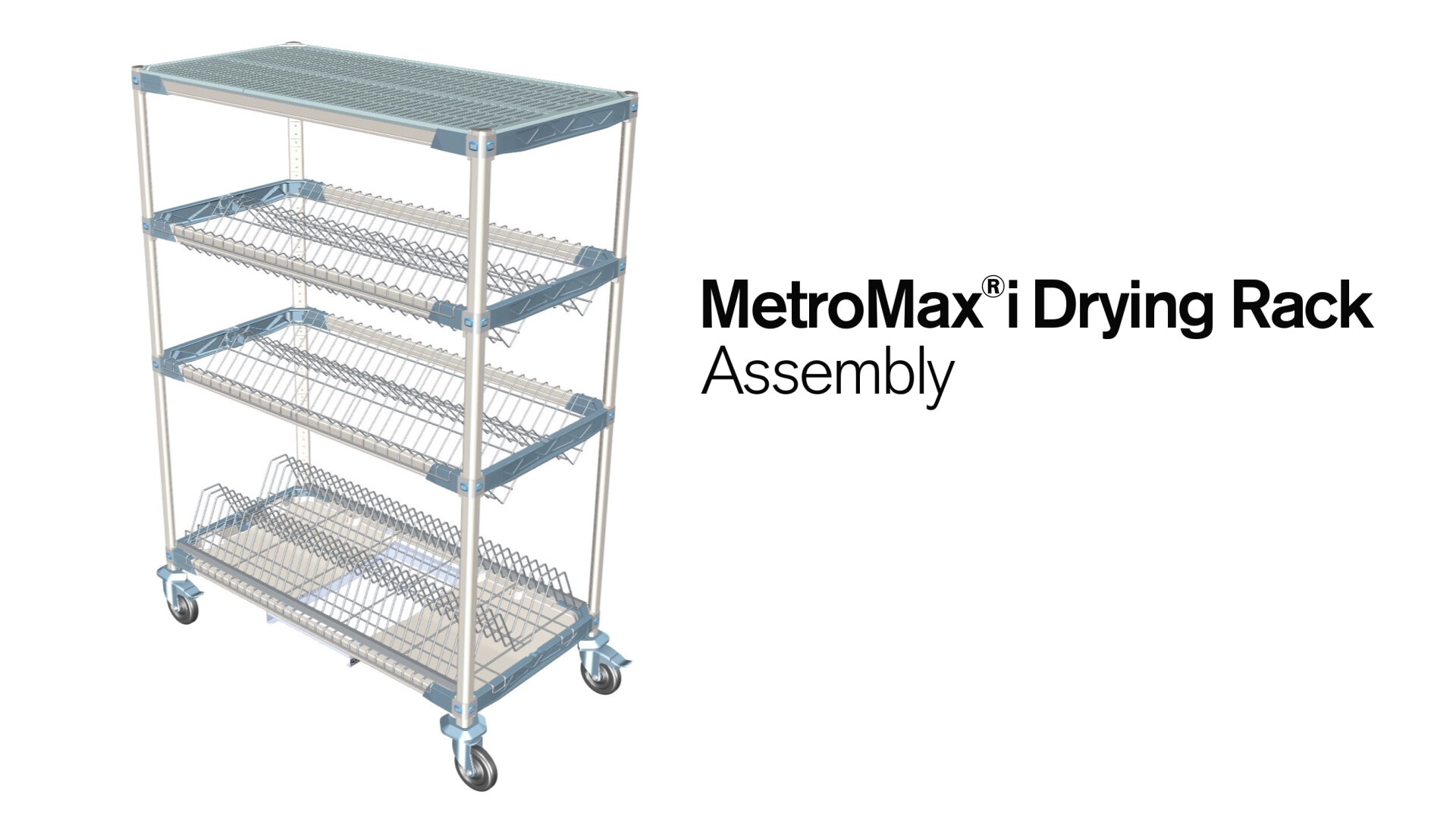 Metromax I Drying Rack Assembly, Metromax Shelving Instructions