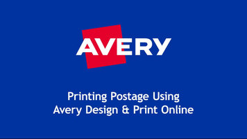 Avery: Design and Print Tutorial WebstaurantStore