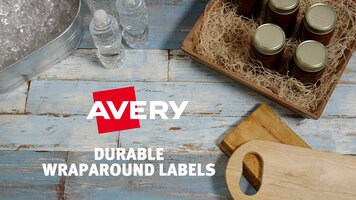 Avery Wraparound Labels Serregh   Avery Durable Wraparound Labels 