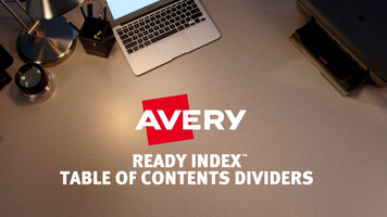 Avery Table of Contents Dividers
