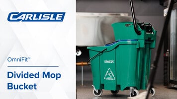 Carlisle OmniFit™ Divided Mop Bucket Video | WebstaurantStore