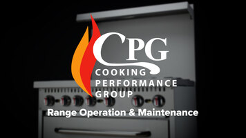 CPG Range Operation and Maintenance