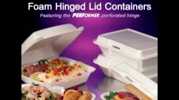 Dart Foam Hinged Lid Containers