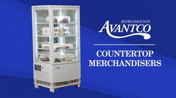 Avantco CRM-7-HC Stainless Steel Countertop Display Refrigerator