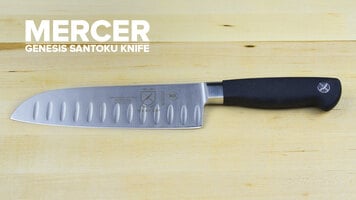 Mercer Culinary M20707 7 Forged Santoku Knife Granton Edge Full Tang Blade