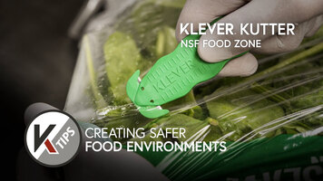 Klever Kutter NSF Food Zone Certified Blue Safety Box Cutter KCJ-1SSBX