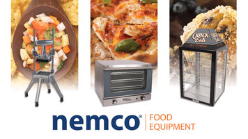 Nemco 1105-17 Half Size 3 Pan Countertop Convection Oven - 120V, 1700W