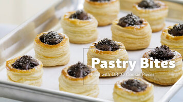 Pastry Bites filled with Oreo Cookie Pieces