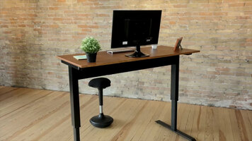 Luxor Pneumatic Adjustable Height Standing Desk - Black Luxor Pneumatic Adjustable Height Standing Desk - Black