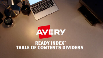 Avery Ready Index Instructions