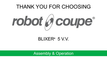 Robot-Coupe Blixer 5 V.V. Food Processor: Assembly and Operation