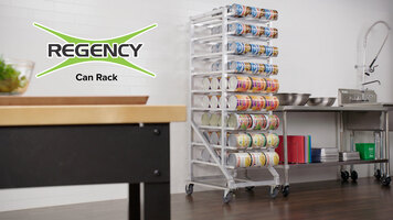 Regency CANRK162 Full Size Stationary Aluminum Can Rack for #10 and #5 Cans