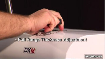 DoughXpress: D-TXM-2-18 Dual Heat Round Manual Tortilla Press 18-inch - 220V