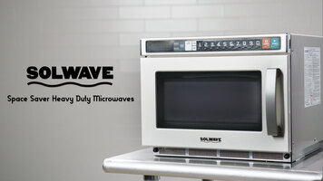 Solwave Space Saver Stainless Steel Heavy-Duty Commercial Microwave with  USB Port - 208/240V, 2100W