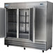 Avantco CFD-3RR 81" Three Section Solid Door Reach in Refrigerator