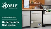 Noble Warewashing 495NOWFNH30V Undercounter Dishwasher Overview Video ...