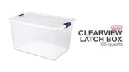 Sterilite Clearview Latch Box 66 Quarts Overview Video | WebstaurantStore