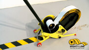 Mighty Line 4 In. Safety Floor Tape In Solid Yellow 100 Ft. Roll
