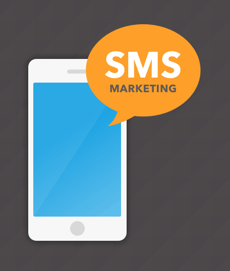 teléfono que dice marketing por SMS