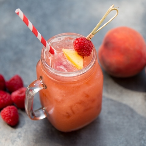 Peach Raspberry Iced Tea