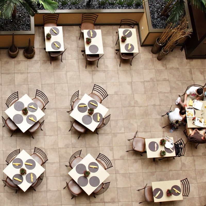 restaurant patio seating