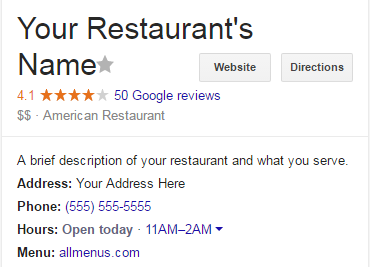 google my business listing