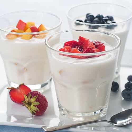 Probiotics Yogurt with berries
