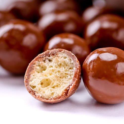 Malted milk balls used for malted milkshakes