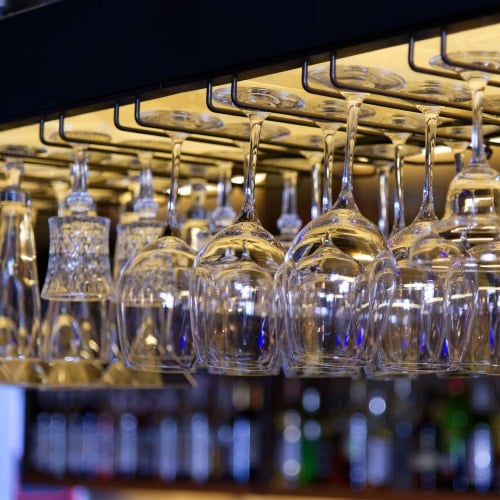 hanging bar glasses