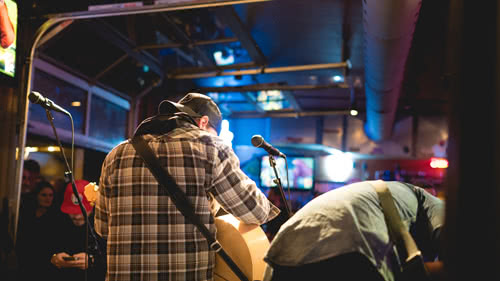 Hosting Live Appearances at a sports bar for marketing